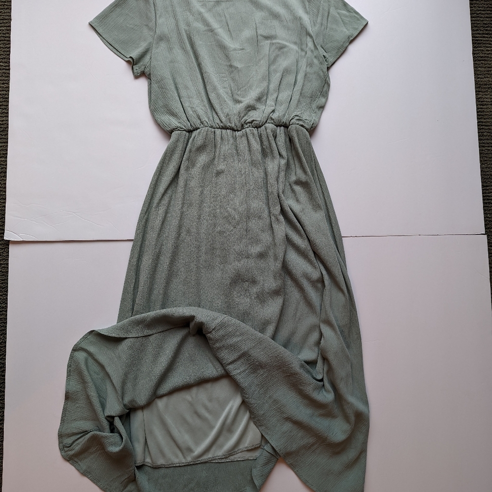Roolee midi length mint green dress